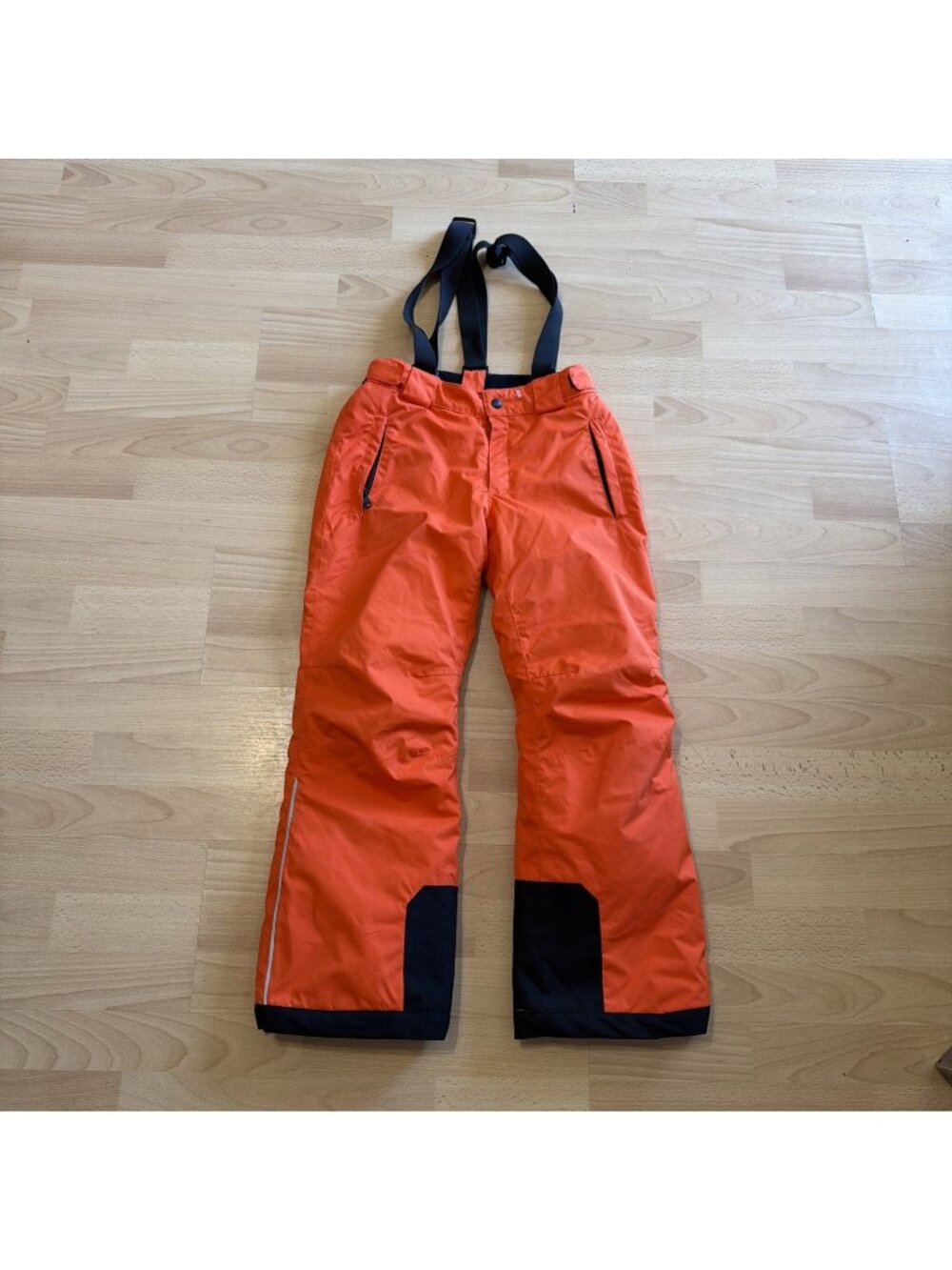 Reima Proxima Kids Snow Bib Pants Orange  Size 140 Insulated Softshell Ski